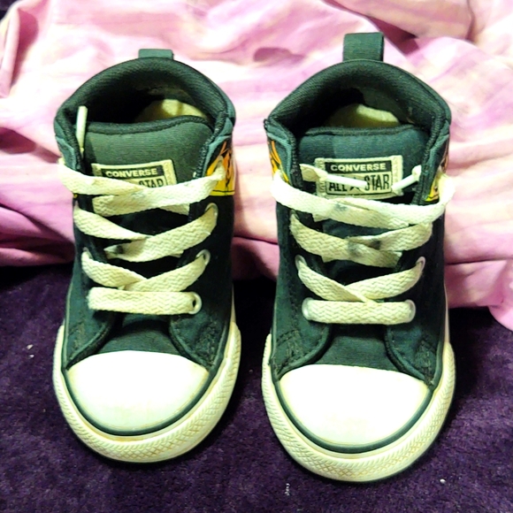 Converse All Stars with Flames - little boys 7 - Picture 3 of 9